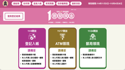 普發一萬將上路 政府籲民眾提高警覺圖片