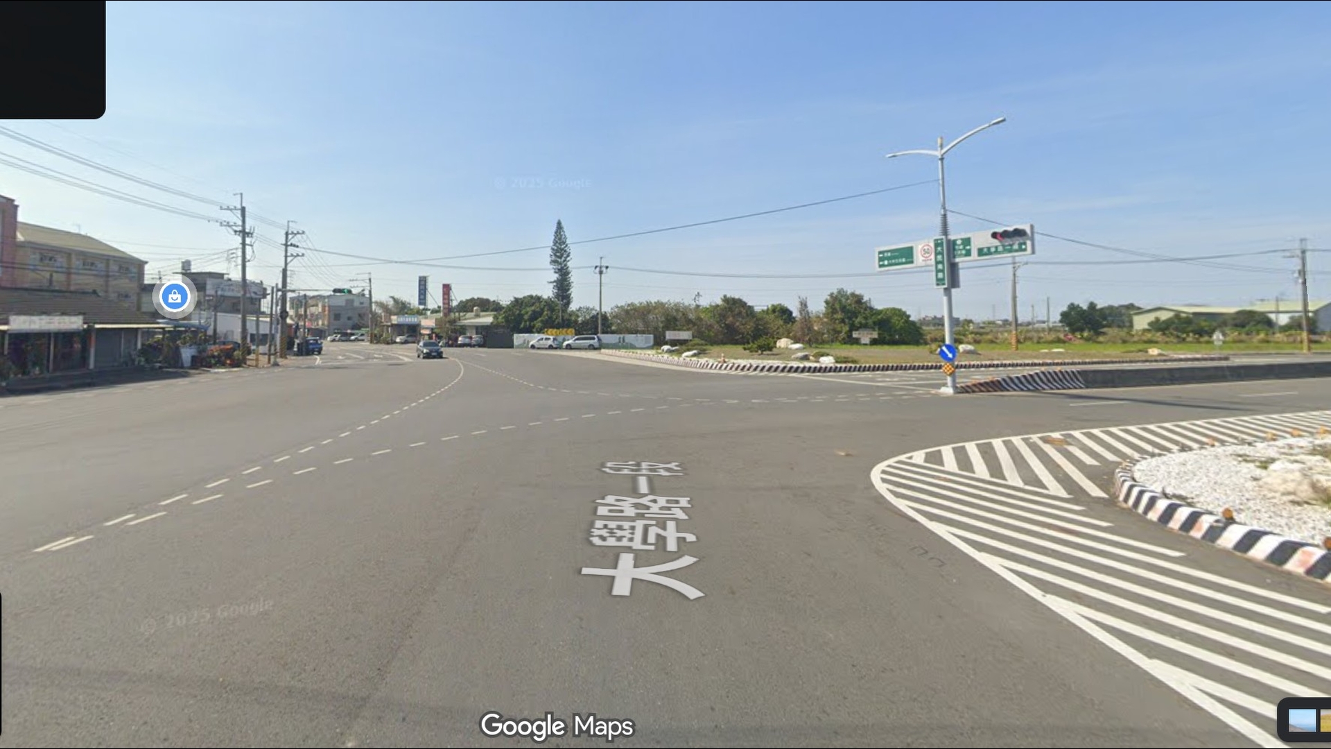 大學路與大民南路交會路口之Google Ｍaps擷取畫面